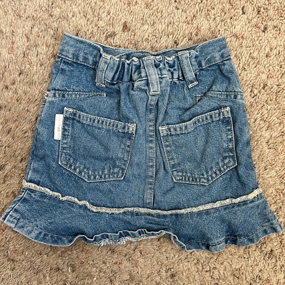 GIRLS Mary Kate and Ashley floral Jean skirt size 2T - Picture 2 of 7
